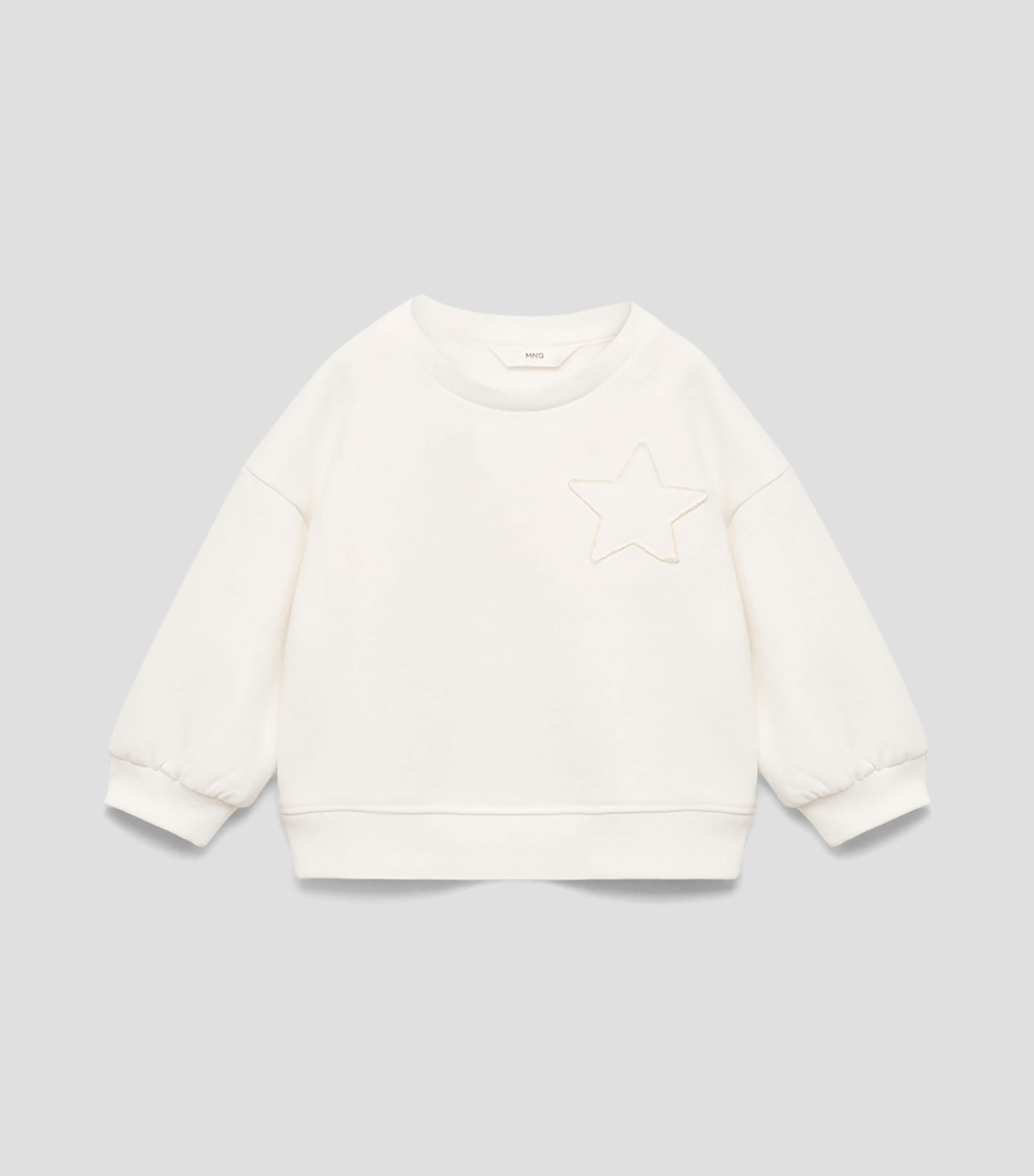 Sudadera con estrella bordada Bebe
